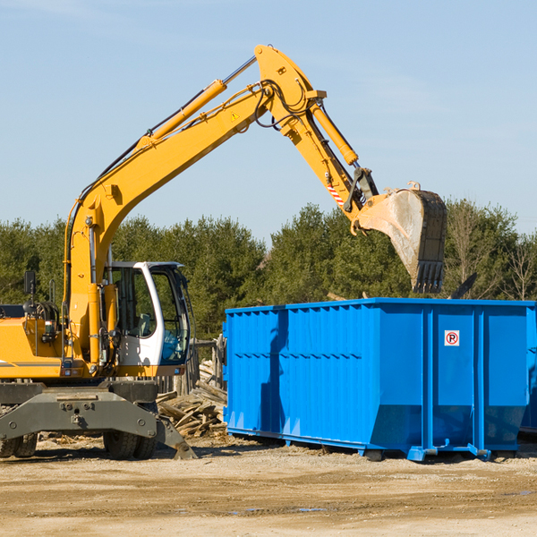 are there any restrictions on where a residential dumpster can be placed in Coila